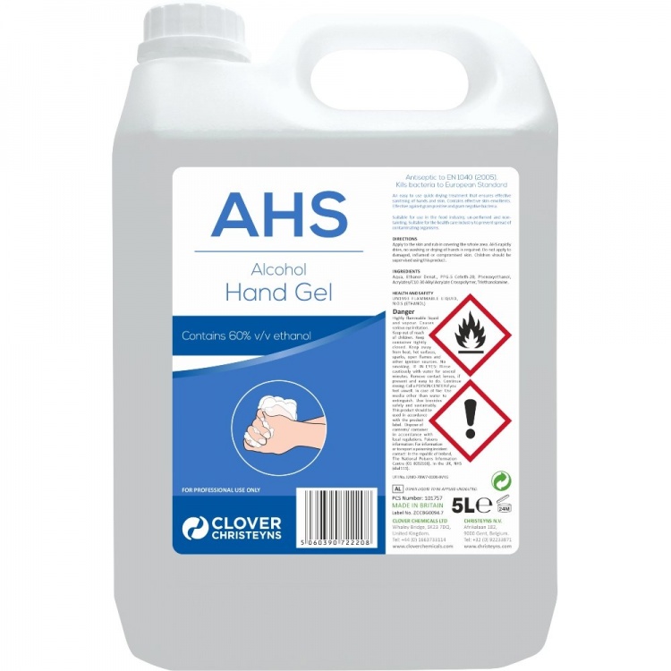 Clover Chemicals AHS Alcohol Hand Gel (222)
